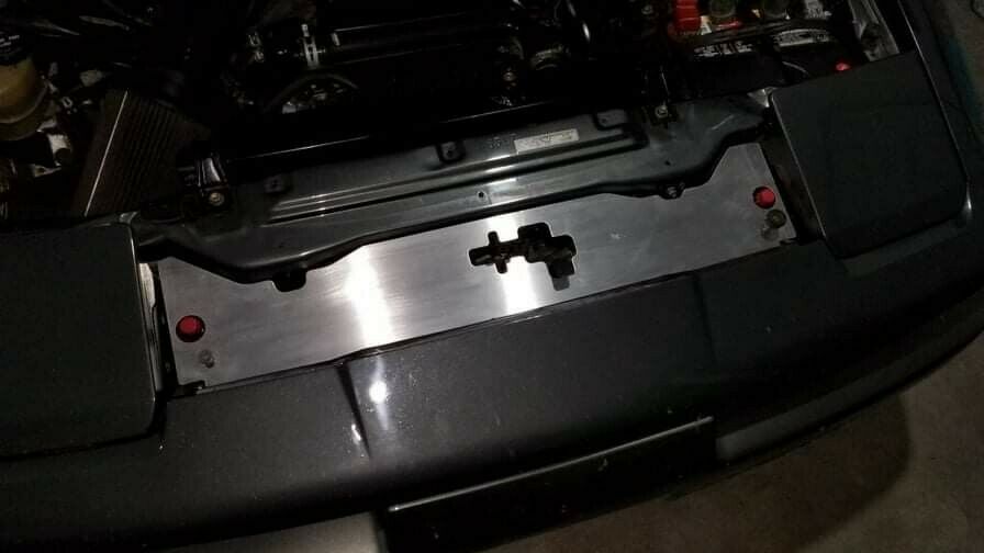 Radiator Cooling Plate Panel Slam Cover Aluminum For MK3 Supra 86-92 M